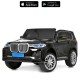 Электромобиль детский двухместная машинка BMW X7 с мягким сидением и пультом управления черный крашеный (M 6364EBLRS-2)