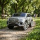 Електромобіль дитяча машина джип Mercedes з м'яким сидінням і пультом керування сірий фарбований (M 6365EBLRS-11)