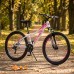 Велосипед спортивный алюминиевый 26 дюймов 21 скорость Shimano бело-розовый Profi «Balance» (BL-2604)