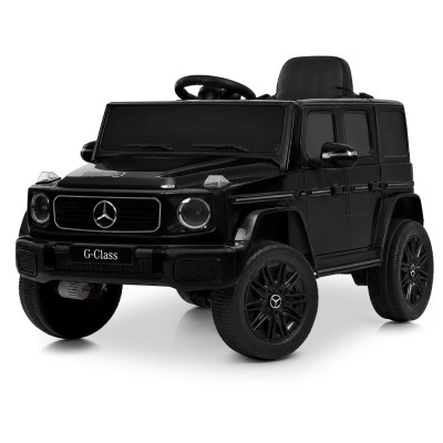 Електромобіль дитячий одномісний машина джип Mercedes з м'яким сидінням чорний (JJ2580EBLR-2(24V))