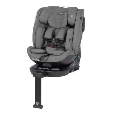 Автокрісло дитяче універсальне поворотне з опорною стійкою ISOFIX Carrello Meteorit CRL-15101 Seashell Grey сіре
