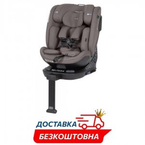 Автокрісло дитяче універсальне поворотне з опорною стійкою ISOFIX Carrello Meteorit CRL-15101 Sandstone Beige бежеве