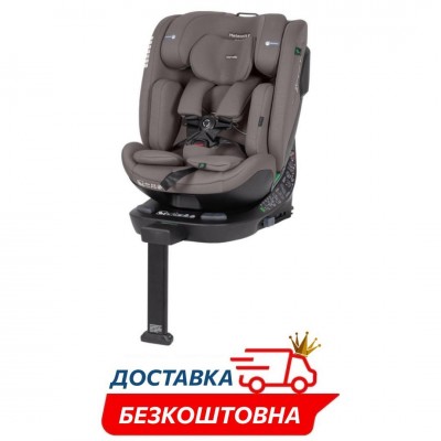 Автокрісло дитяче універсальне поворотне з опорною стійкою ISOFIX Carrello Meteorit CRL-15101 Sandstone Beige бежеве