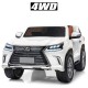Електромобіль дитячий позашляховик джип 4WD з м'яким сидінням Лексус LX 570 (M 3906(MP4)EBLR-1)