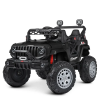 Дитячий двомісний електромобіль Джип M 4960EBLR-2(24V) Jeep з м'яким сидінням, MP3, USB / чорний