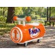 Каталка толокар детская музыкальная "Банка Fanta" с подсветкой и багажником Drink (JB4)