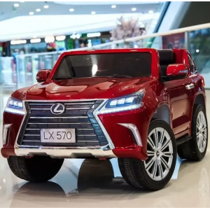 Електромобіль дитячий позашляховик джип 4WD з м'яким сидінням Лексус LX 570 автофарбування (M 3906EBLRS-3)