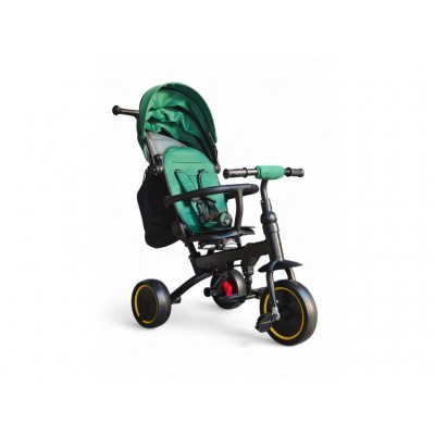 Велосипед-коляска триколісний з ручкою (колясковий велосипед) зелений Tricycle (6171)