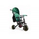 Велосипед-коляска триколісний з ручкою (колясковий велосипед) зелений Tricycle (6171)