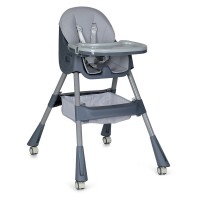Дитячий класичний пластиковий стільчик для годування Bamby M 5722 Gray