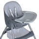 Дитячий класичний пластиковий стільчик для годування Bamby M 5722 Gray