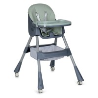 Дитячий класичний пластиковий стільчик для годування Bamby M 5722 Mint