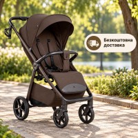 Коляска прогулочная детская с нерегулируемой ручкой, москиткой и подстаканником, коричн Carrello Bravo Lite CRL-5529 Supreme Brown Коляска прогулочная детская с нерегулируемой ручкой, москиткой и подстаканником, коричн Carrello Bravo Lite CRL-5529 Supreme Brown