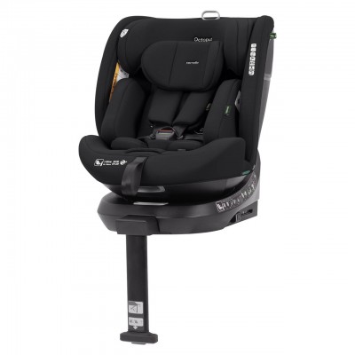 Автокресло детское с опорной ножкой поворотное вес 0-36кг isofix Carrello Octopus (CRL-16002 Midnight Black)