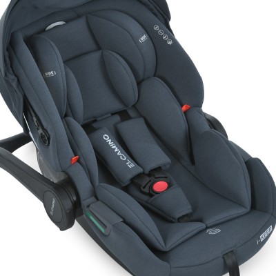 Детское автокресло Бебикокон автолюлька El Camino i-KEEP (ME 1186 Melange Midnight Gray)