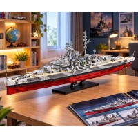 Конструктор для хлопчиків "Військовий бойовий корабель лінкор Tirpitz battleship" масштаб 1:300, 2738 деталі (98006)