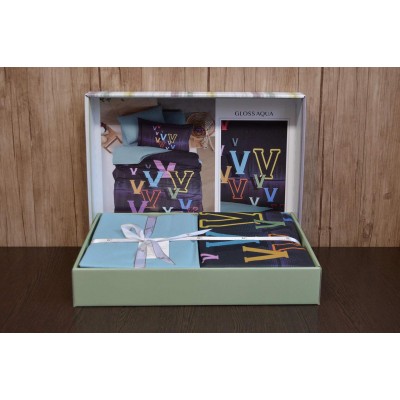 Односпальний комплект First Choice Gloss Aqua Ранфорс