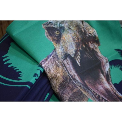 Подростковый комплект Disney TAC Jurassic World Camp Ранфорс / простыня на резинке Подростковый комплект Disney TAC Jurassic World Camp Ранфорс / простыня на резинке